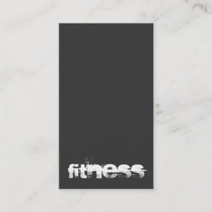 Carte De Visite Moderne élégant Gris Fitness Sport