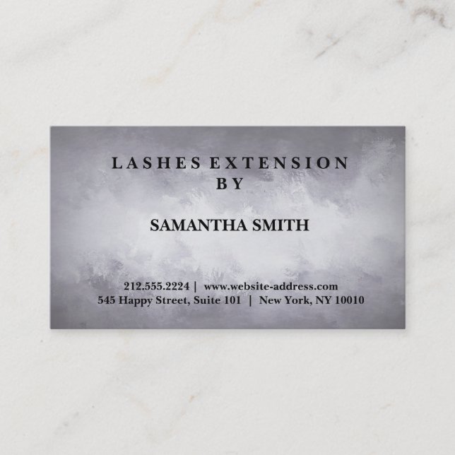 Carte De Visite Moderne Elegant Lashes Extension Professionnel (Devant)