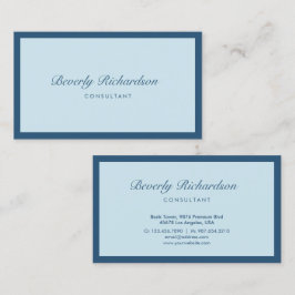 Carte De Visite Moderne Elegant Luxe Minimaliste Professionnel Ble