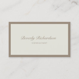 Carte De Visite Moderne Elegant Luxe Simple Professional Brown