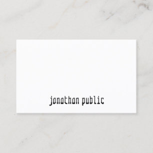 Carte De Visite Moderne Elegant minimaliste Modèle professionnel