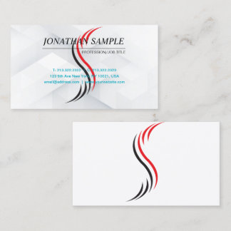 Carte De Visite Moderne Élégant minimaliste professionnel simple B