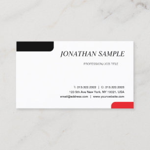 Carte De Visite Moderne Élégant minimaliste professionnel simple B