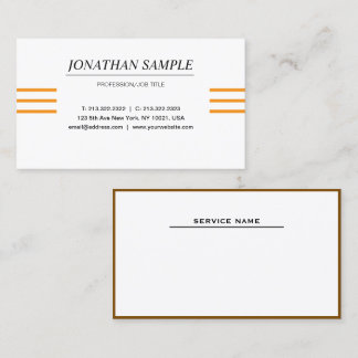 Carte De Visite Moderne Élégant minimaliste professionnel simple B