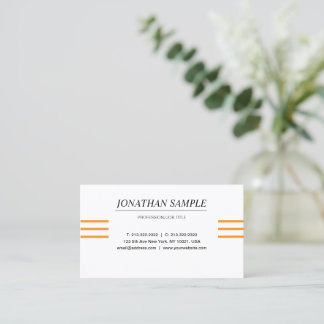 Carte De Visite Moderne Élégant minimaliste professionnel simple B
