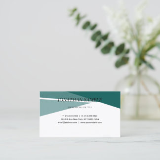 Carte De Visite Moderne Élégant minimaliste professionnel simple B