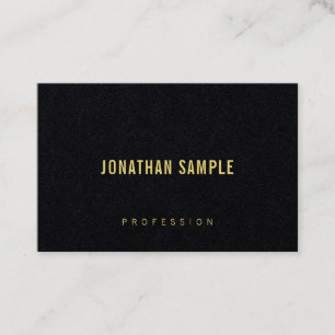 Carte De Visite Moderne Elegant Premium Noir Luxueux