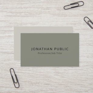 Carte De Visite Moderne Elegant Premium Silk Finish Modèle de luxe