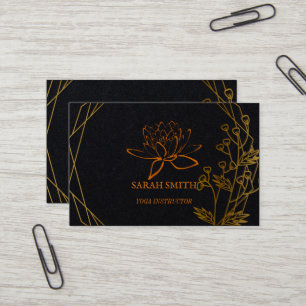 Carte De Visite Moderne Elegant Professionnel Lotus flower Bu