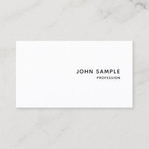 Carte De Visite Moderne Élégant Professionnel Personnalisé Simple