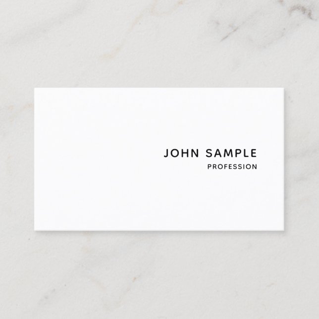 Carte De Visite Moderne Élégant Professionnel Personnalisé Simple (Devant)