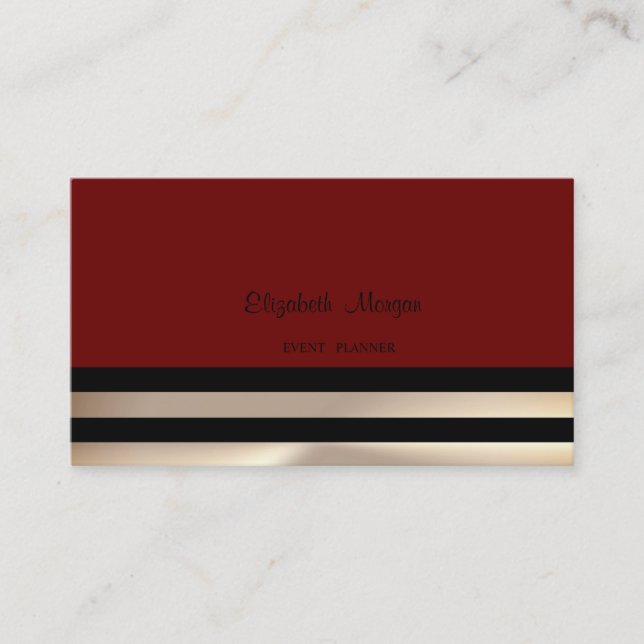 Carte De Visite Moderne Élégant Professionnel, Réparti (Devant)