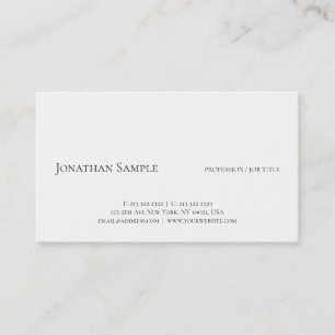 Carte De Visite Moderne Élégant Professionnel Simple Modèle Élégan