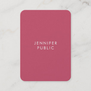 Carte De Visite Moderne Élégant Simple Modèle Tendance Couleurs So