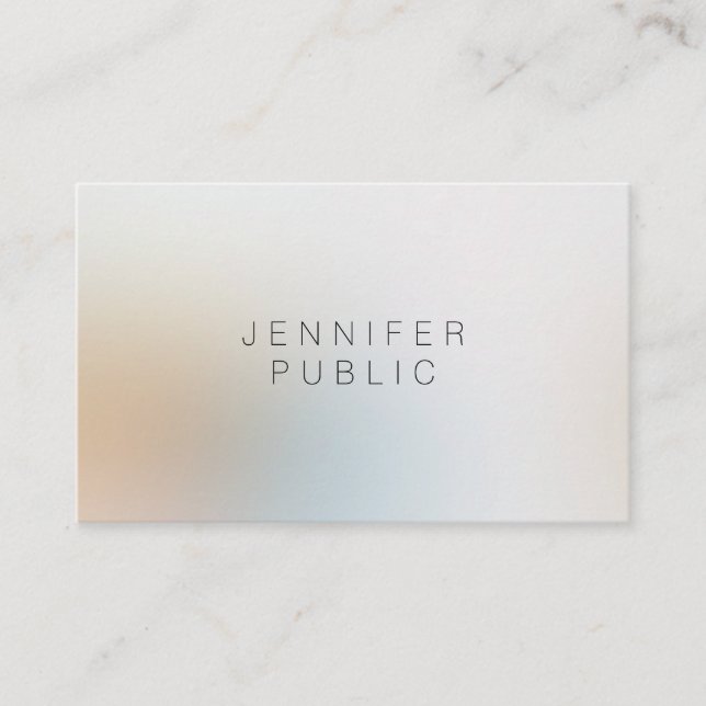 Carte De Visite Moderne Elegant Simple Professional Beauty Salon (Devant)