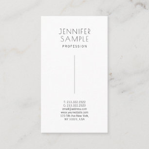 Carte De Visite Moderne Élégant Simple Signature Matte Papier Mat