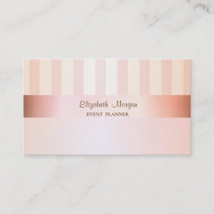 Carte De Visite Moderne Élégant Style Rayé