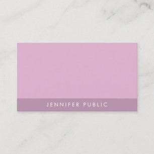 Carte De Visite Moderne Elégant tendance violet Modèle professionn