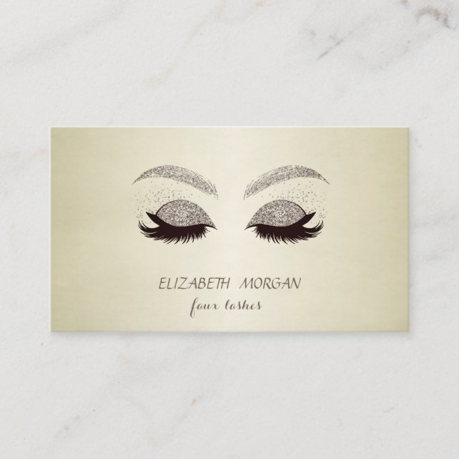 Carte De Visite Moderne Elégante Parties scintillant Professionnel (Devant)