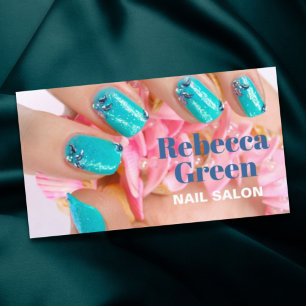 Carte De Visite Moderne Et Élégant Manicuriste Nail Artist Nail Sa