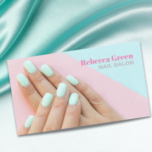 Carte De Visite Moderne Et Élégant Manicuriste Nail Artist Nail Sa