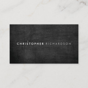 Carte De Visite MODERNE ET MINIMAL sur BLACK WOOD II