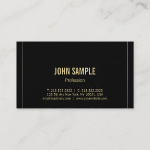 Carte De Visite Moderne et tendance minimaliste Professionnel Plat