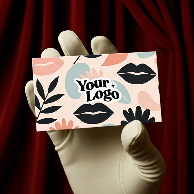 Carte de visite moderne florale – Code QR  (Créateur téléchargé)