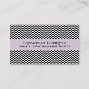 Carte de visite moderne Lilac Chevron