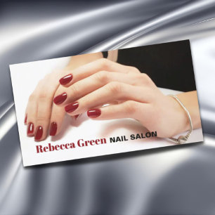 Carte De Visite Moderne Manicuriste À La Mode Nail Artist Nail Sal