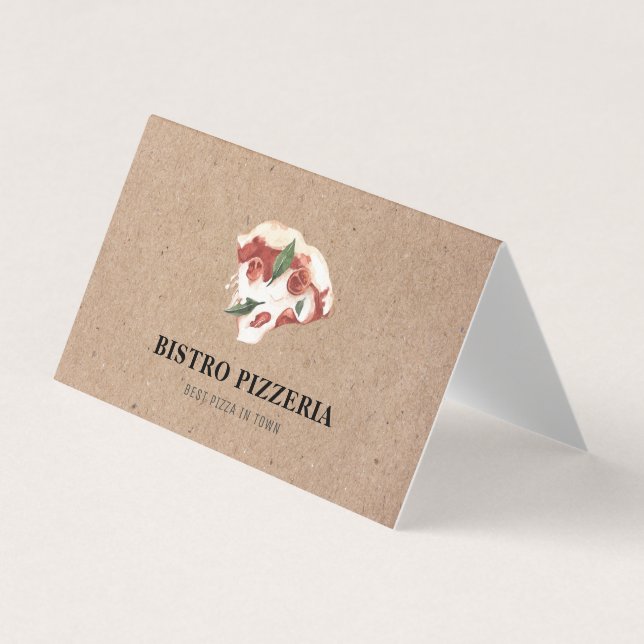 Carte De Visite Moderne Meilleure pizza dans la ville professionne (Devant)