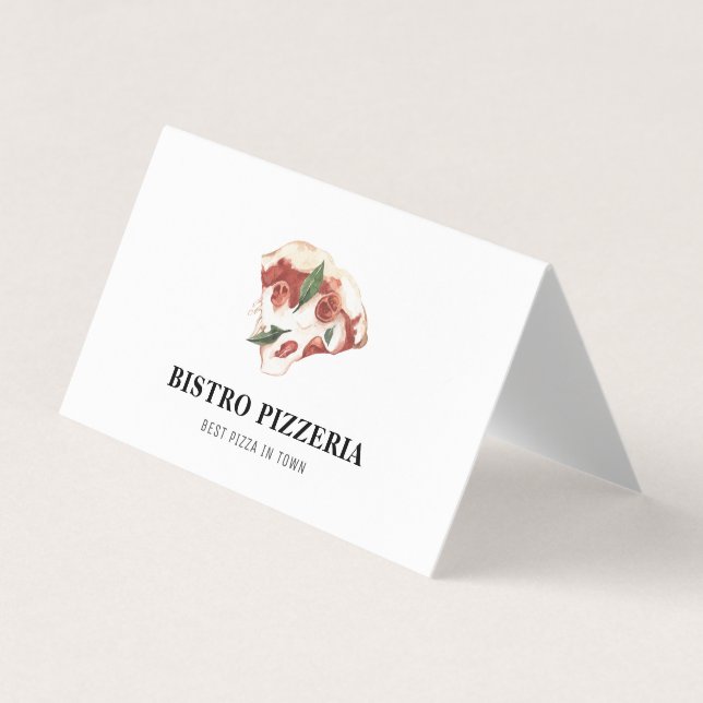 Carte De Visite Moderne Meilleure pizza dans la ville professionne (Devant)