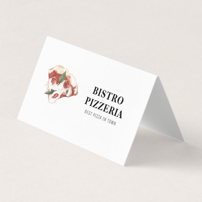 Carte De Visite Moderne Meilleure pizza dans la ville professionne (Devant)