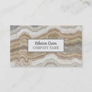 Carte De Visite Moderne Mini Chic Design Fashion Marbre Beige