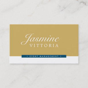 Carte De Visite MODERNE MINIMAL simple couleur noire vieux marine 