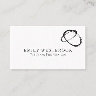 Carte De Visite Moderne minimaliste Abstrait Art Professionnel