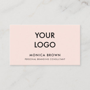 Carte De Visite Moderne minimaliste Ajoutez votre logo à votre ros