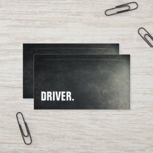 Carte De Visite Moderne minimaliste Blackboard DRIVER Professionne