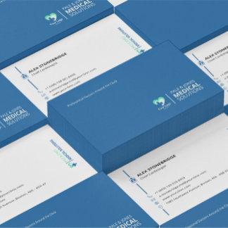 Carte De Visite Moderne minimaliste bleu Médicale professionnel