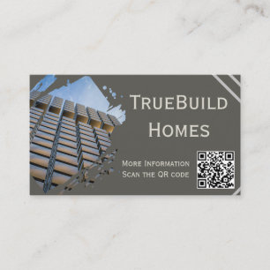 Carte De Visite Moderne minimaliste Construction monochrome