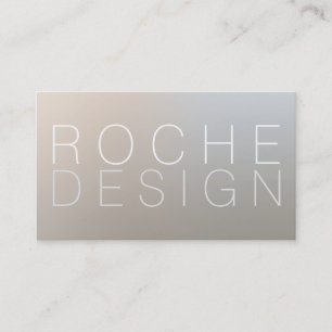 Carte De Visite Moderne minimaliste Designer Argent Lumineux