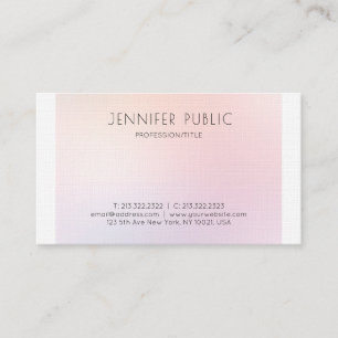 Carte De Visite Moderne Minimaliste Élégant Luxueux Professionnel