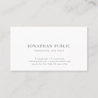 Moderne minimaliste Élégant Simple Professionnel