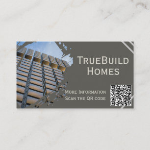 Carte De Visite Moderne minimaliste Monochrome élégant constructio