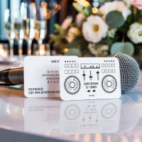 Moderne minimaliste noir et blanc dj musique tourn