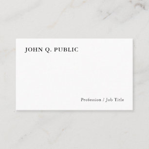Carte De Visite Moderne minimaliste Personnalisé Élégant Modèl
