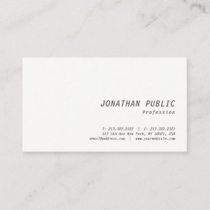 Carte De Visite Moderne minimaliste professionnel élégant Modèle