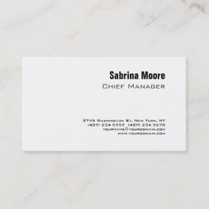 Carte De Visite Moderne minimaliste professionnel simple