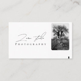 Carte De Visite moderne minimaliste simple photographie modèle