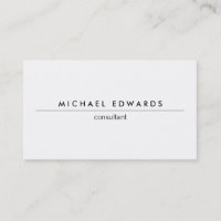Moderne minimaliste simple professionnel blanc